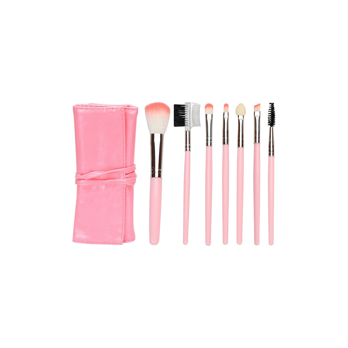 VelvetChroma Soft Detail Brush Set on a pure white background, makeup brushes product photo