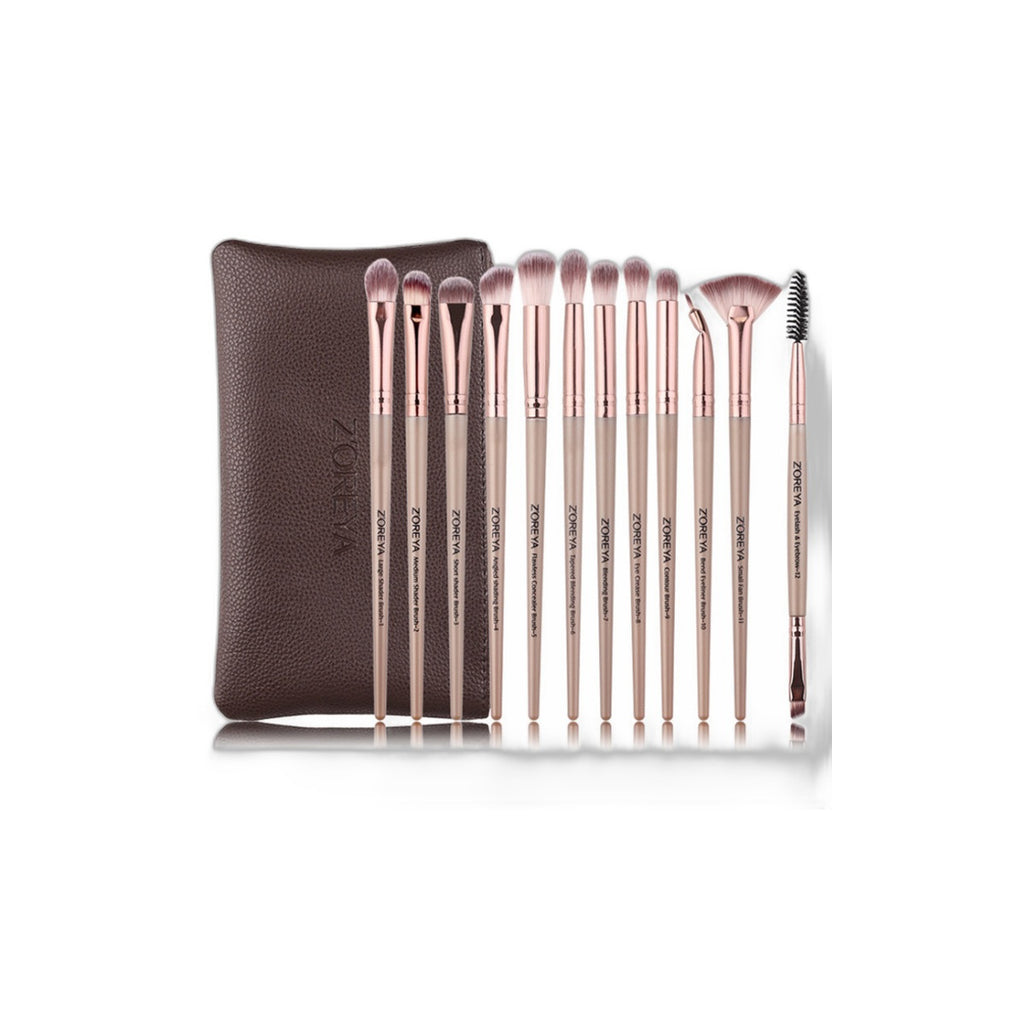 VelvetChroma Travel Brush Pouch Set white background product image 2