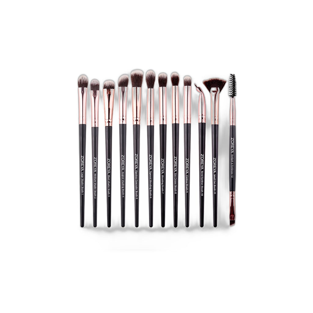 VelvetChroma Travel Brush Pouch Set white background product image 3
