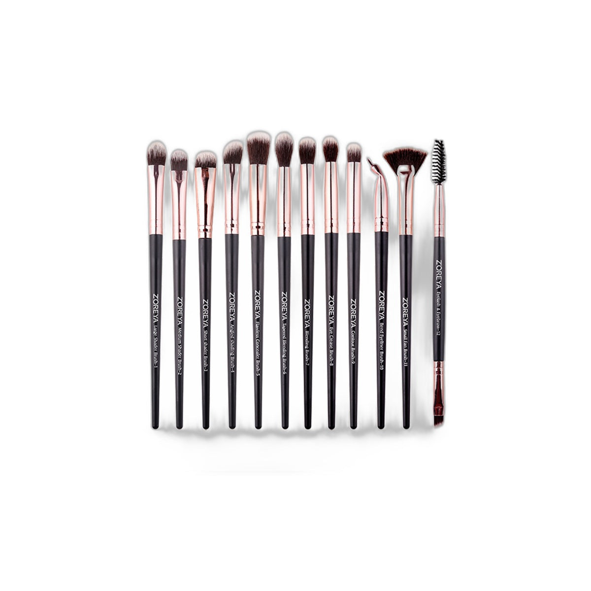 VelvetChroma Travel Brush Pouch Set white background product image 3