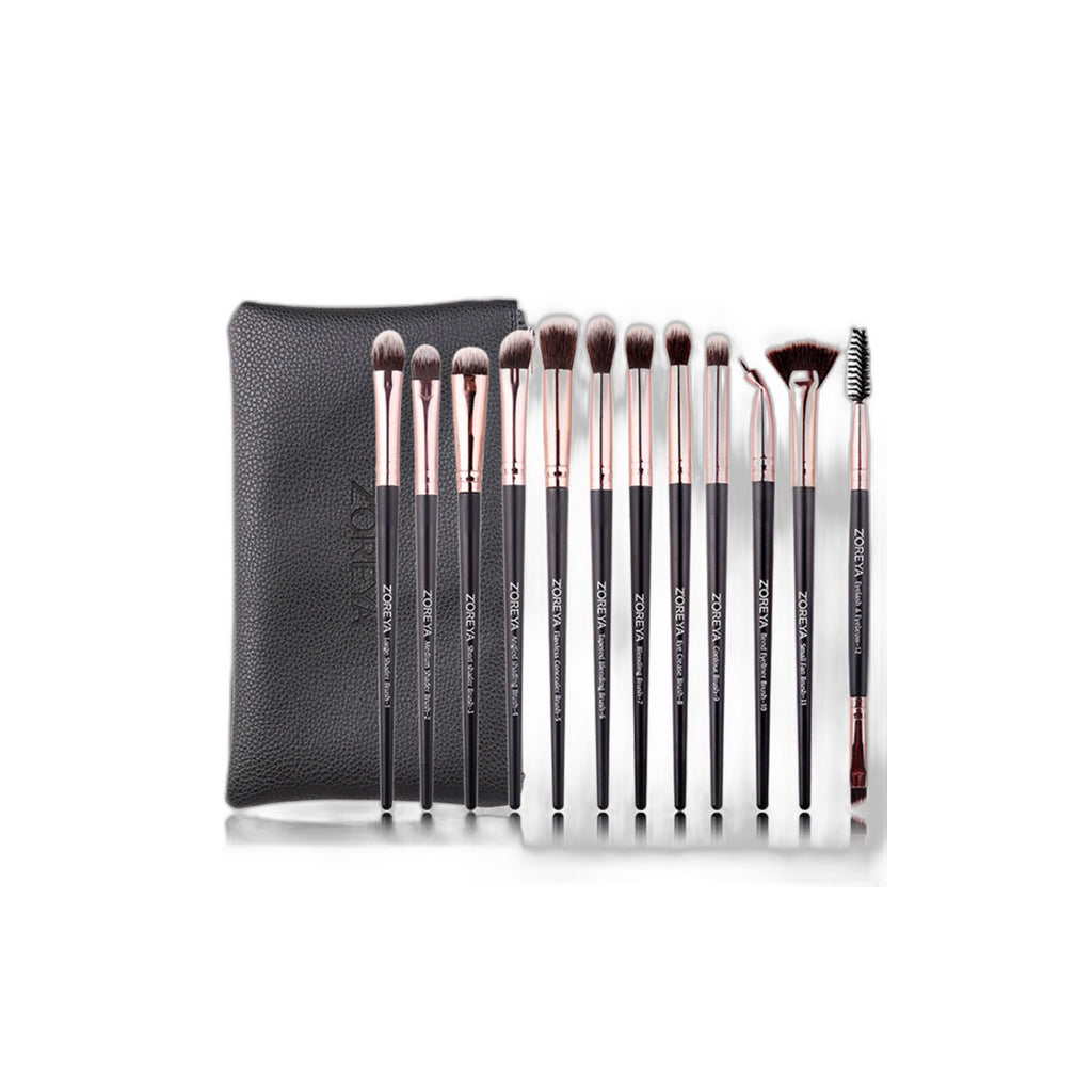 VelvetChroma Travel Brush Pouch Set white background product image 4