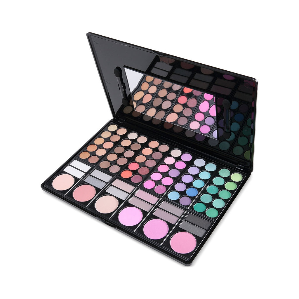 VelvetChroma Wearable Eyeshadow Palette on a pure white background, eyeshadow palette product photo