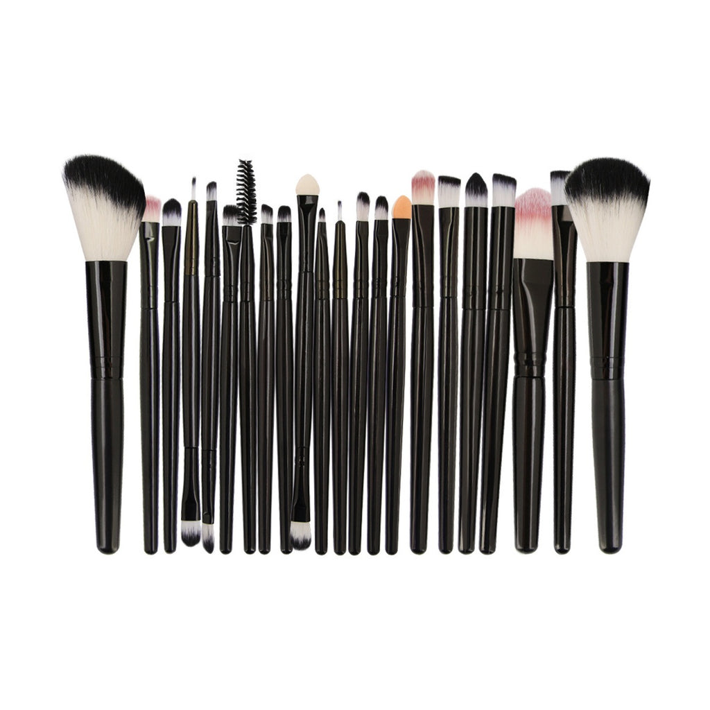 VelvetChroma Detail Eyeshadow Brush Set on a pure white background, makeup brushes product photo