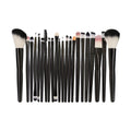 VelvetChroma Detail Eyeshadow Brush Set on a pure white background, makeup brushes product photo