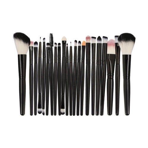 VelvetChroma Detail Eyeshadow Brush Set on a pure white background, makeup brushes product photo