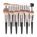 VelvetChroma Smoky Eye Brush Set on a pure white background, makeup brushes product photo