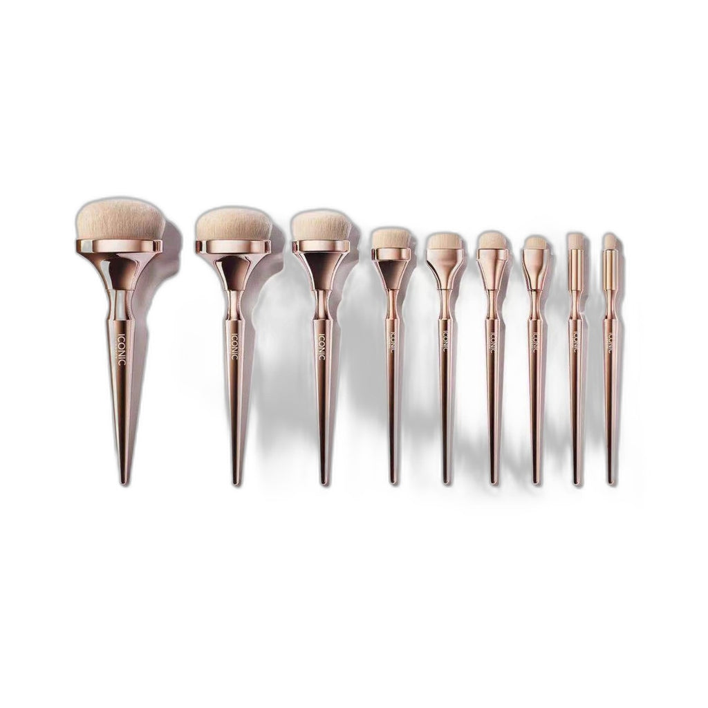 VelvetChroma Rose Gold Brush Set white background product image 2