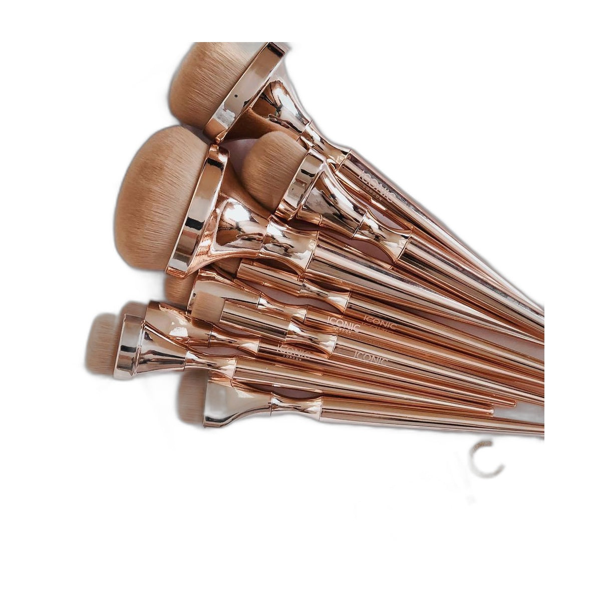 VelvetChroma Rose Gold Brush Set white background product image 3