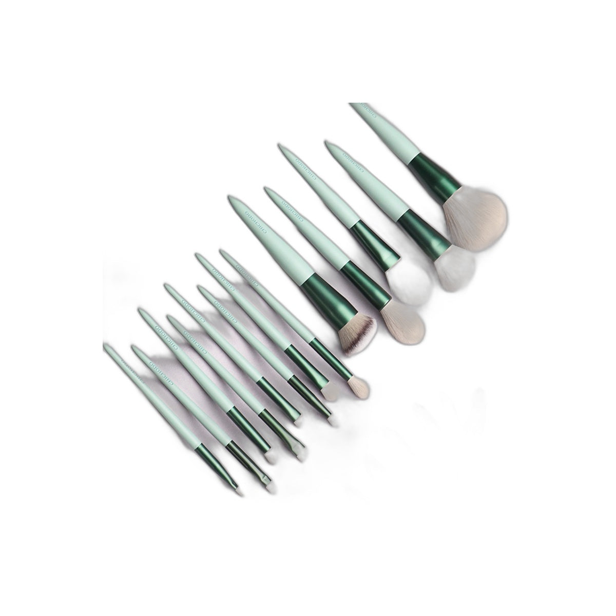 VelvetChroma Green Handle Brush Set white background product image 4
