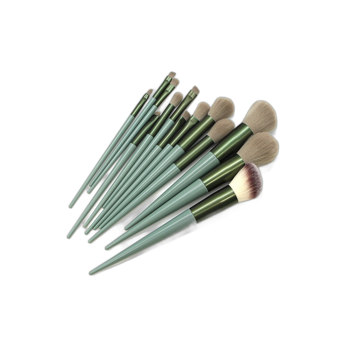 VelvetChroma Mint Handle Brush Set white background product image 3